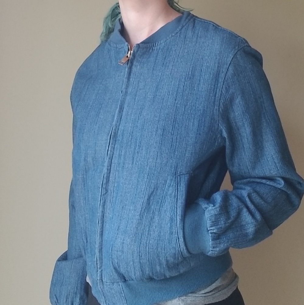 Modcloth Denim cat jacket - Picture 2 of 4